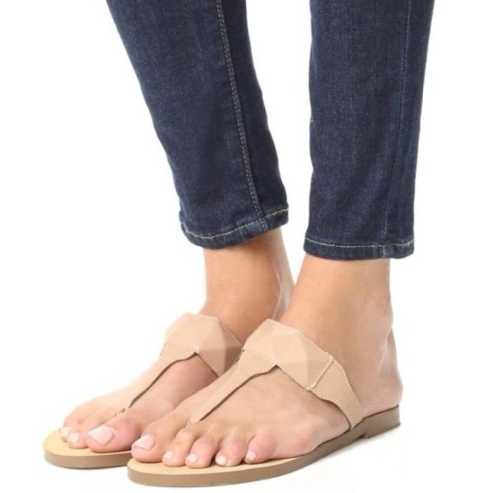 Rebecca Minkoff Beige Flat Sandals